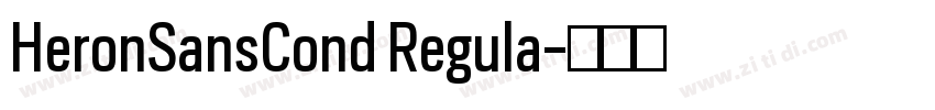 HeronSansCond Regula字体转换